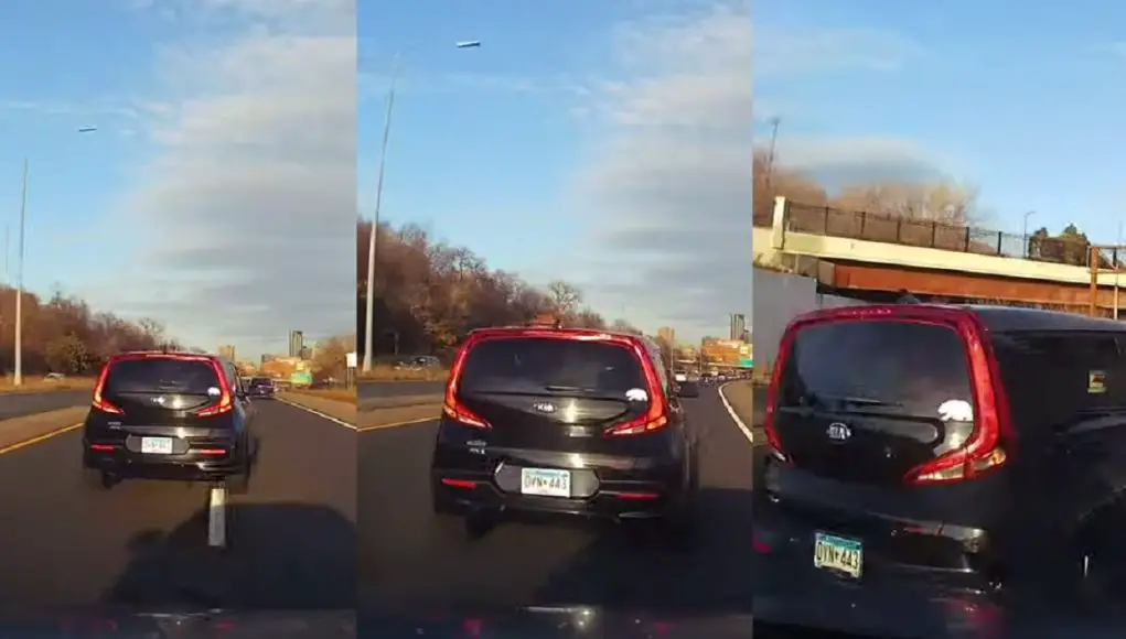 Kia Soul Driver in St. Paul, MN violently road rages.