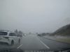 Driver in Toyota Sienna speeding on the Ventura Freeway in the rain crashes.
