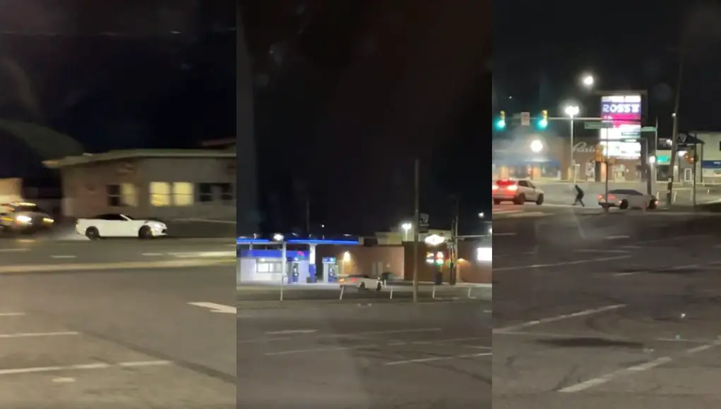 Camaro Convertible crash into traffic light pole in Philadelphia
