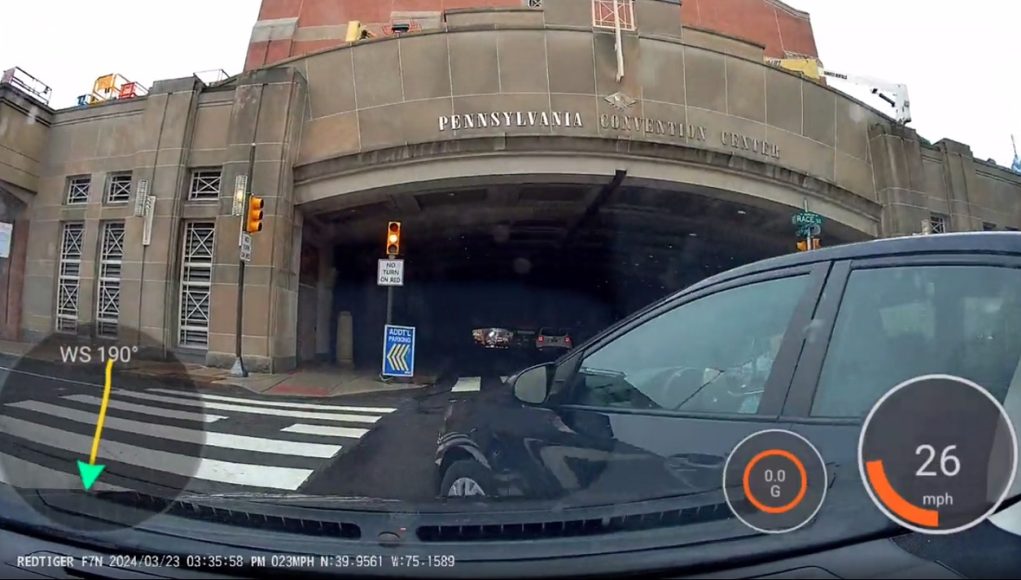 Driver in Corolla in Center City, Philidelphia, PA gets T-boned after turn left from a one way.