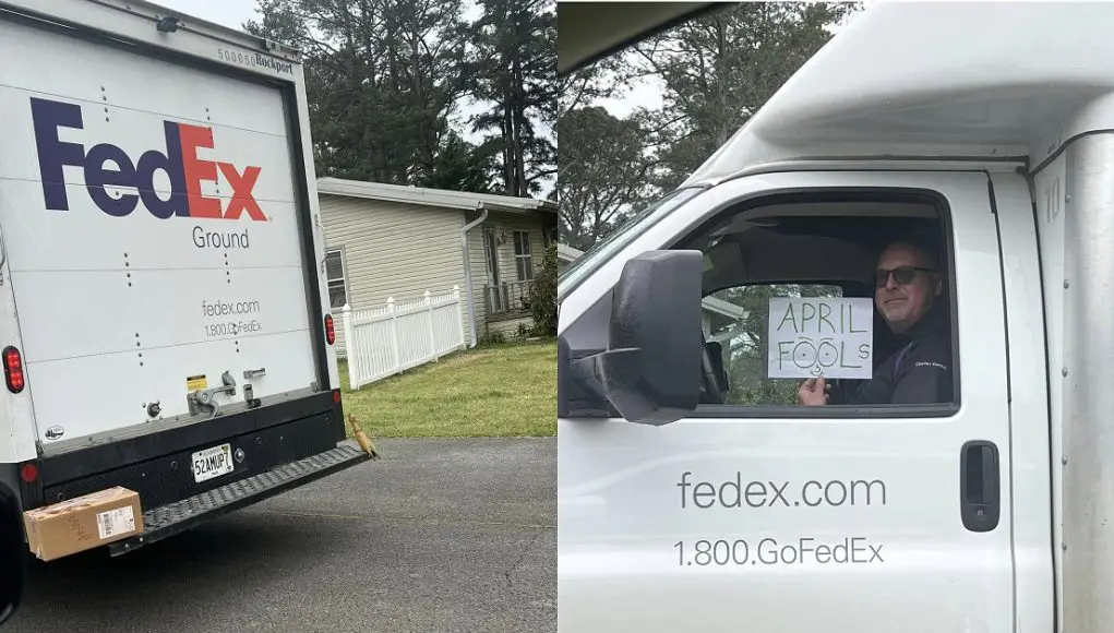 Alabama FedEx driver trolls Bammers with hilarious April Fools' Prank.