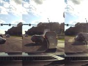 Driver in Madison, AL makes a blind left turn without checking cross traffic and gets T-boned.