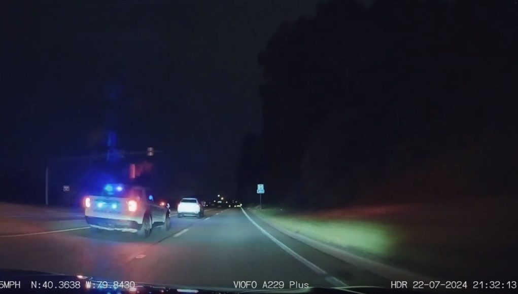 Driver in Duquesne, PA almost blows by cop after speeding. Gets pulled over.