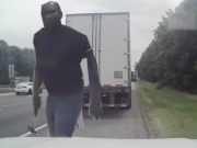 Trucker on I-95 in Elkton, MD in Cecil County runs driver off the road twice and brandishes hammer at him.