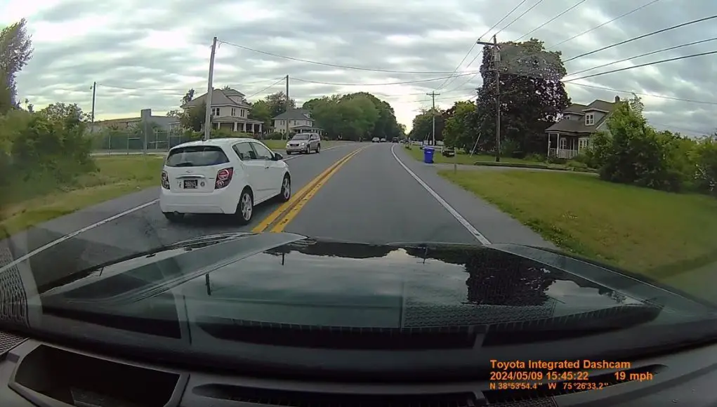 road rage driver in Milford, Del on Shawnee Rd