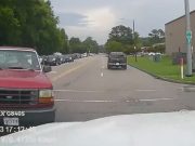 Driver in Newport News, VA fails to yield right of way and almost gets into head on collision.