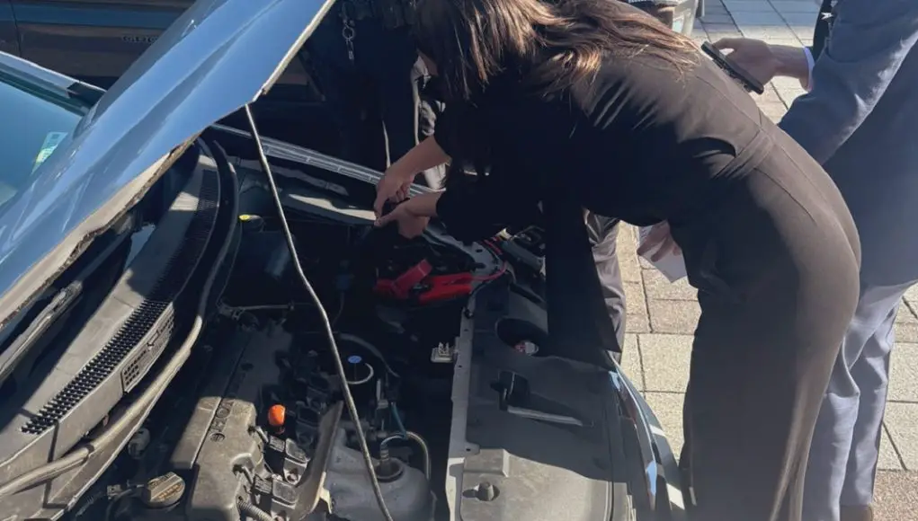 AOC jump-starts a Honda Civic