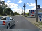 A Chrysler 300 makes a right turn from the wrong lane in front of a dashcam owner in a 1990 Ford F-150, totaling his ride.