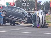 A Tow Truck driver was caught on camera in McAllen, TX using another wrecked car to overturn a flipped car.