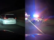 Van driver using the shoulder of the 60 freeway and pulled over by CHP moments later.