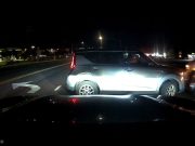 Driver in Severn, MD makes a blind left turn across three lanes of oncoming traffic. Almost causes collision.