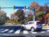 A silver Toyota RAV4 failling to yield on a right-on-red in West Virginia on Old Keene Mill Rd almost getting T-boned.