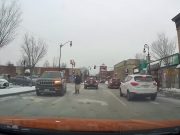 Driver in Attleboro, Mass enters Park St going the wrong way.