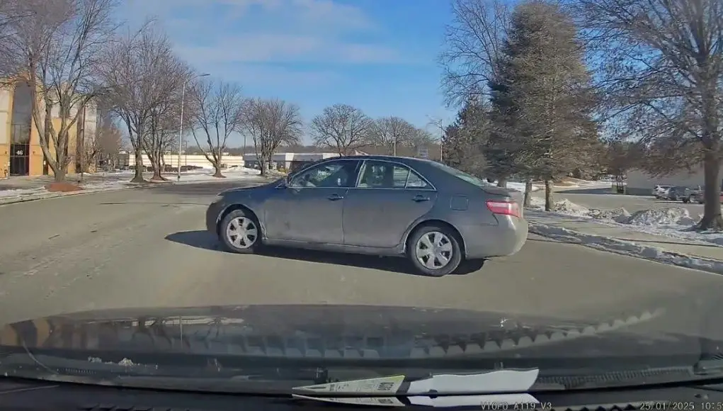 Woman makes no look left turn on Daggett in West Springfield, Mass