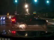 Idiot Dad in Columbus with his 6 month old son in the back makes illegal u-turn resulting in dashcam owner crashing into the back of his vehicle.
