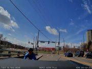 Denver cyclist following too close slams into the back of a truck who stopped short.