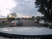 Idiot in Henrico crosses set of double solid yellow lines, drives against traffic to ultimatly save no time at all.