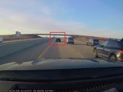 Speeder in the fast lane on I-43 in Janesville, WI blows past cop in the fast lane. Gets immediatly pulled over.