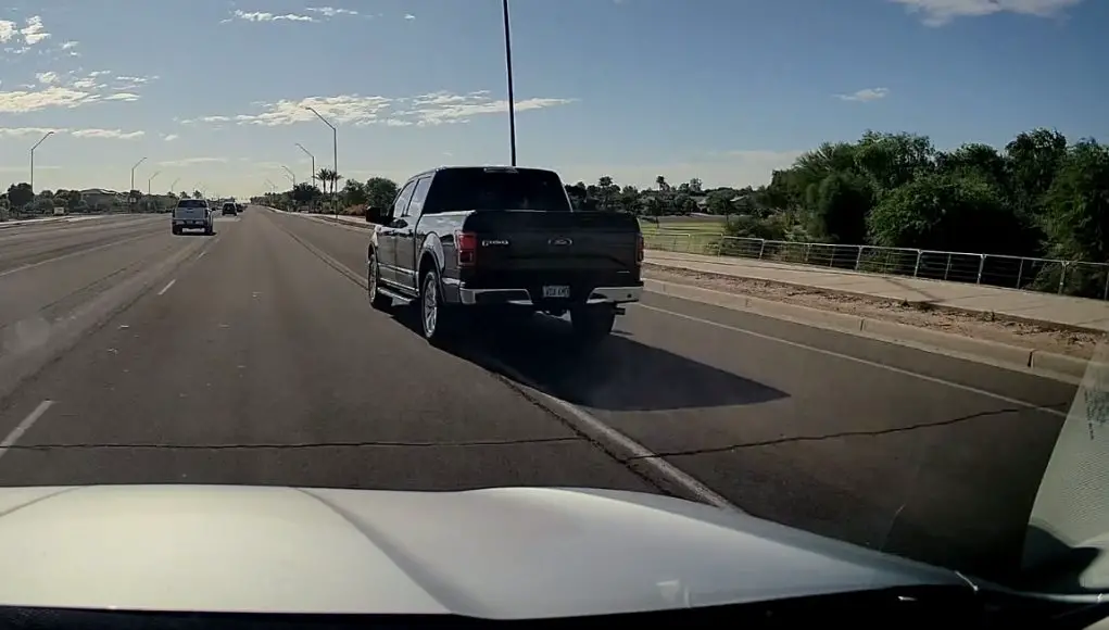 Idiot on Camelback road caught overtaking on the right shoulder, gets slapped with $200+ fine and points, too.
