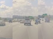 Idiot in Altima on I-24 drives off embankment after road rage lane change goes wrong