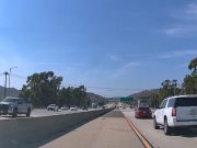 Idiot driver in Pomona on the 57 Orange Freeway almost comes to a complete stop in the fast lane so they don't miss their exit.