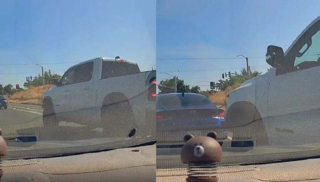 Sensitve Ram Rebel owner gets feelings hurt after Subaru Driver slots in front of the huge gap he left in front of him.