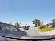 Idiot in Severna Park makes improper turn across turn lane only to get t-boned by dashcam owner hard