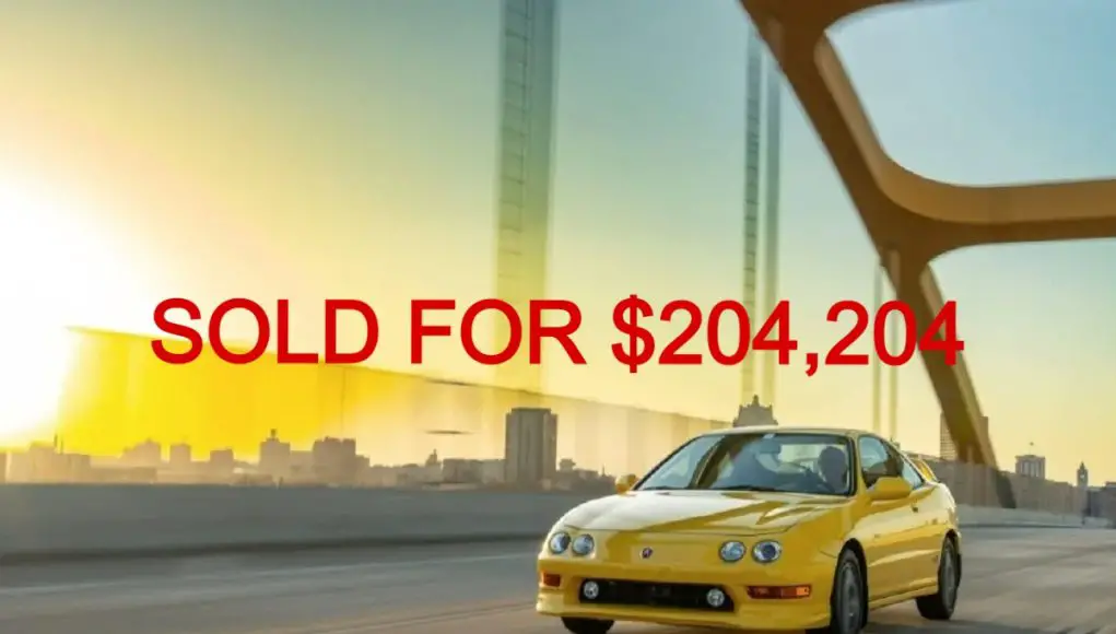 This 2001 Acura Integra Type R with only 4,800 miles sold for over $200,000.