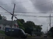 Amazon Van driver and left turner pull out in front of dashcam owner way too close for comfort.