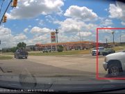 Idiot in Burleson attempsts U-turn from Lane #2. Almost collides with dashcam owner legally doing so from the right lane.