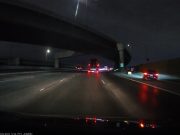 Darwin Award Nominee Makes unsafe multi-lane change and across a gore point so they don't miss their exit.