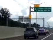 Altima driver on the 210 tailgates police, pulls a moving violation, too. Pays the price.