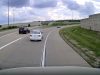 Careless, air brained driver comes to a stop on this I-74 on-rap in front of a 74,000 load carrying semi truck.