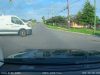 Work Van driver fails to yield to u-turner and almost causes t-bone. Just about gets fired after lying to boss about it.