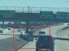 Crazy driver on I-280 drives down embankment not to miss their exit.