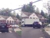 Mercedes driver exiting I-95 runs red light, cuts off cop in unmarked cruiser mid-corner before immediately getting pulled over.