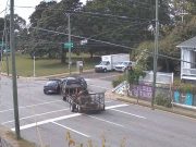 Idiot on Friendly and Medenhall decides to turn right from far left causing their own t-bone and multi-car pileup.