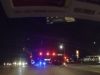 Driver attempts illegal u-turn from the outside lane, immediately pulled over.