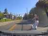 Teens riding tandem on e-scooter on 105th St. almost swerve into dashcam owner. Others caught running red light.