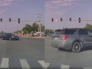 Buffoon on Butterfield and Naperville runs red light in front of cop. Immediately gets pulled over.