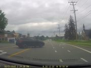 Reckless driver exiting onto Clarksville Pike fails to yield, almost causes multi-car collision.