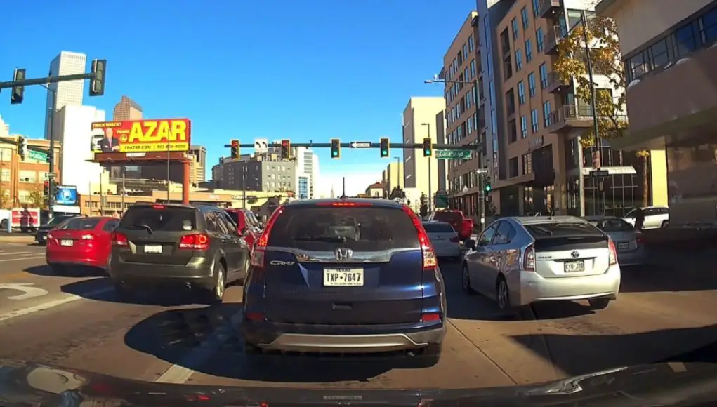Road Rager slams into other car Road Rager on US-40 rear ends innocent driver shortly after throwing coffee drink at another driver.