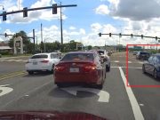 World's worst driver at FL-46 and Hickman tries to negotiate their way into a turn lane despite facing a green light to go.