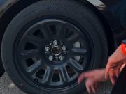 Steel wheels on the Tesla Model 3 Standard