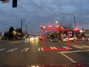 Driver headed wrong way down 316th st. almost causes their own t-bone collision while trying to correct their direction towards Highway 99.