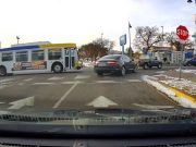 Brooklyn Center, Minn: Metro Transit Bus Driver at 56th & Xerxes Runs Stop Sign, Nearly Collides With Truck Legally Towing Car A careless, stop sign running Metro Transit driver nearly rear ends driver in truck legally towing a car.