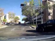 Albuquerque, NM: Absolute Menace at Lead & Cedar Turns Right On Red Without Yielding, Almost T-bones Dashcam Owner Red light runner on lead and cedar fails to yield before turning, almost collides with dashcam owner.