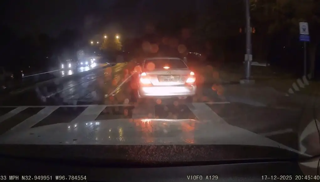 Camry driver turning right on Belt Line fails to yield. And, when OP avoids a crash, the Camry driver brake checks, too.