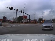 Decatur, GA: Distracted Driver At Druid Hills Intersection Runs Red Assuming Green, Avoids Crash Thanks To Their Auto Emergency Braking Decatur driver not paying attention runs red light, almost t-bones turner but saved by their auto emergency brake.