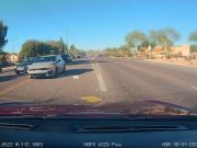 Glendale, AZ: Careless Turn Out of Arrowhead Ranch Plaza Onto 59th Nearly Sparks a Head-On Crash Careless driver exiting Arrowhead Ranch Plaza turns into turn lane, almost causes head-on crash with dashcam owner.